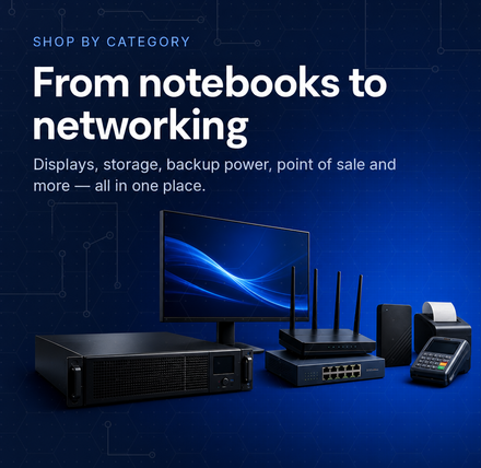 Shop by category, from notebooks to networking